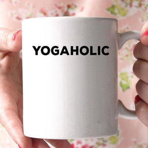 yogaholic coffee mug - Shirtoopia