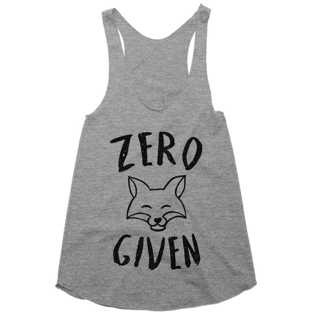 zero fox given racerback top shirt - Shirtoopia