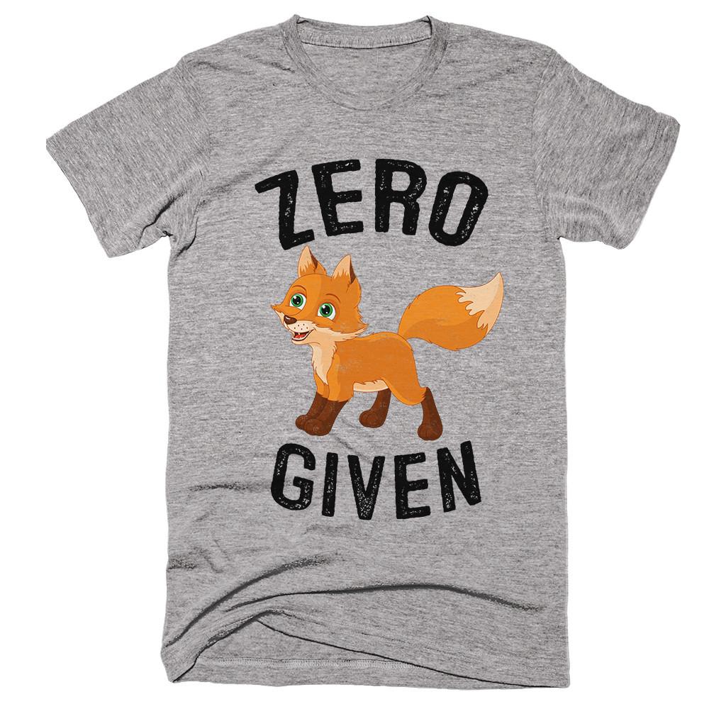 zero fox given t-shirt - Shirtoopia